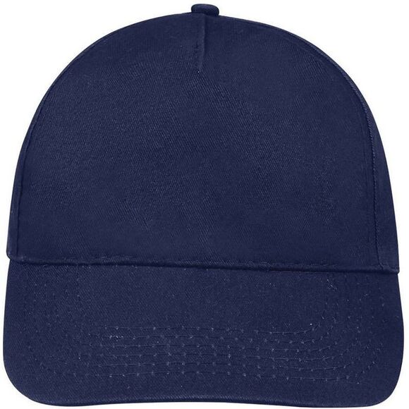 SOLS Unisex Sunny 5 Panel Baseball Cap / French Navy - Picture 4 of 5